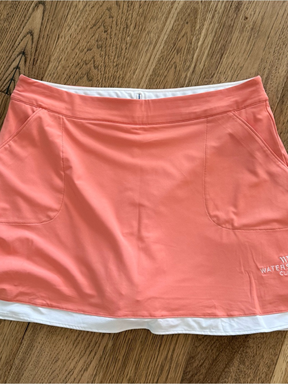 Peter Millar Coral Pink Sports Skort with White Trim